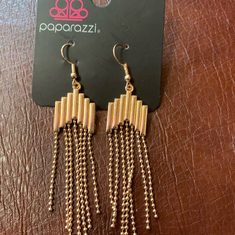 Gold earrings
